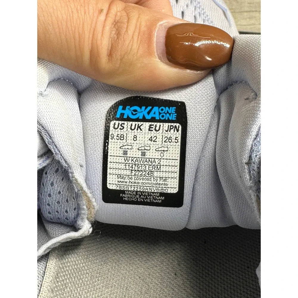 Hoka Kawana 2 Lavender White Running Shoes Womens 9.5 1147913 ERM